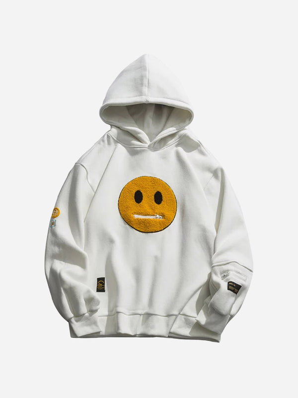 Hoodie With Zipper Mouth