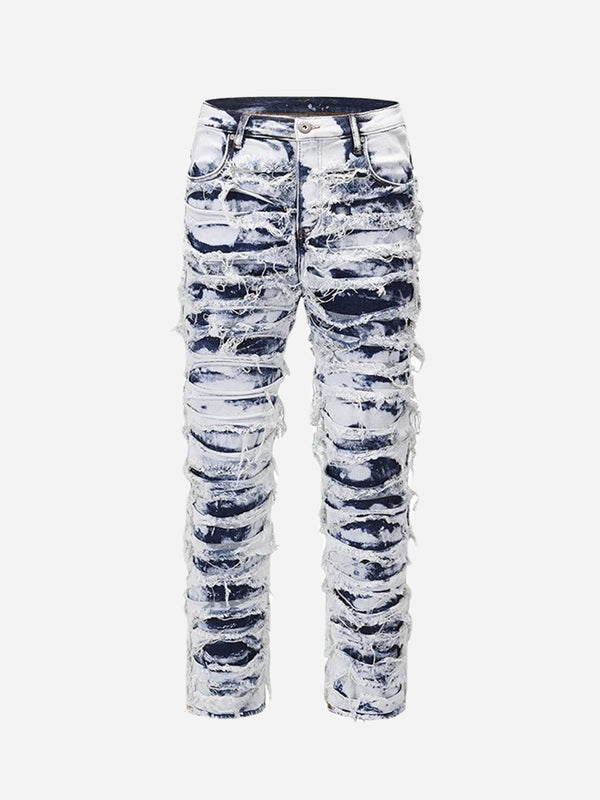 Jeans With Ripped Design